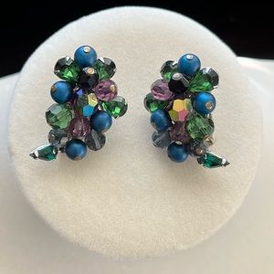 Vintage signed Eugene clip earrings. FREE SHIPPING